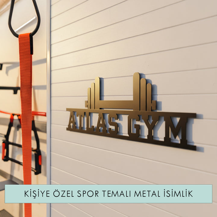 Kişiye Özel Spor Temalı Metal İsimlik