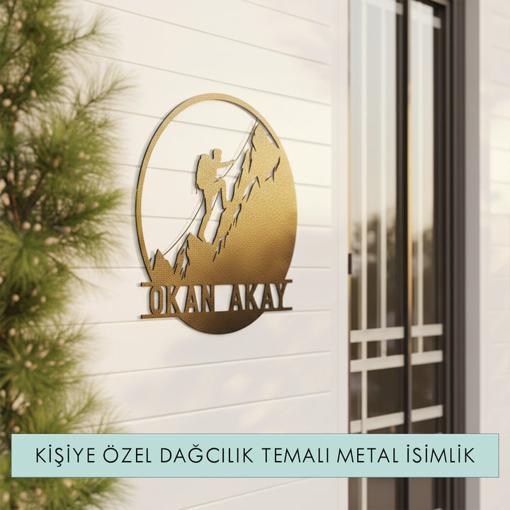 Dağcılık Temalı Kişiselleştirilebilir Monogram