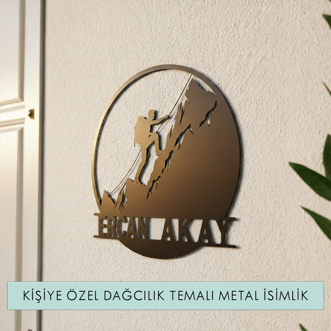 Dağcılık Temalı Kişiselleştirilebilir Monogram