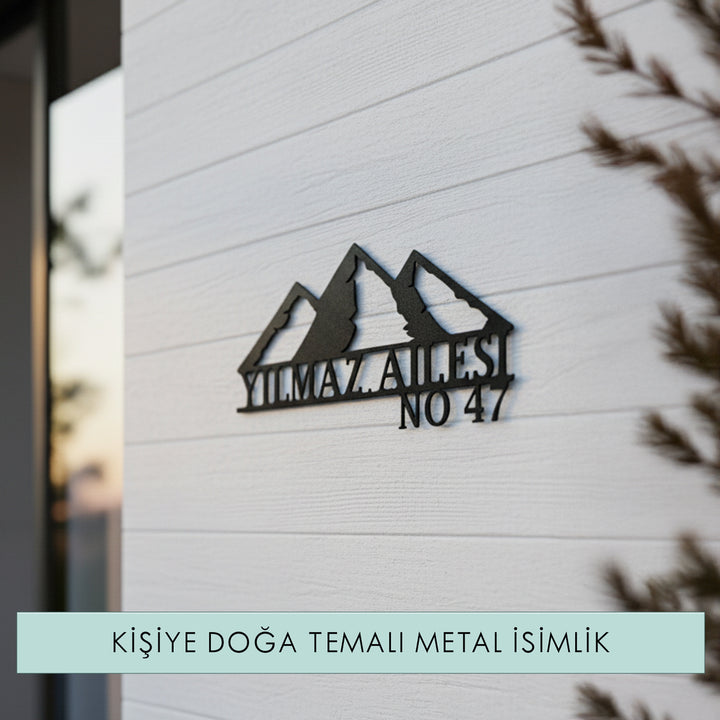 Kişiye Özel Dağ Temalı Metal İsimlik