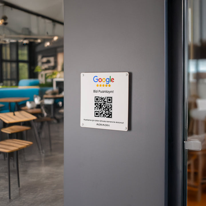 İşletmelere Özel Metal Google Puanlama Tabelası
