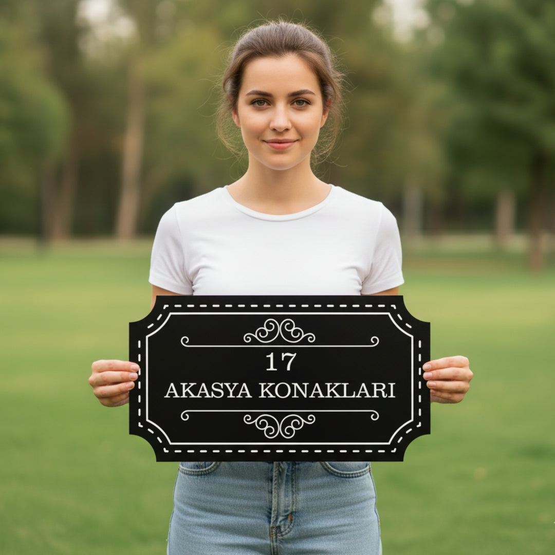 Kişiye Özel Vintage Metal Tabela 4