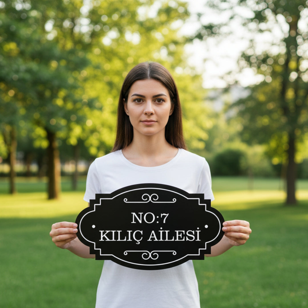 Kişiye Özel Vintage Metal Tabela 3