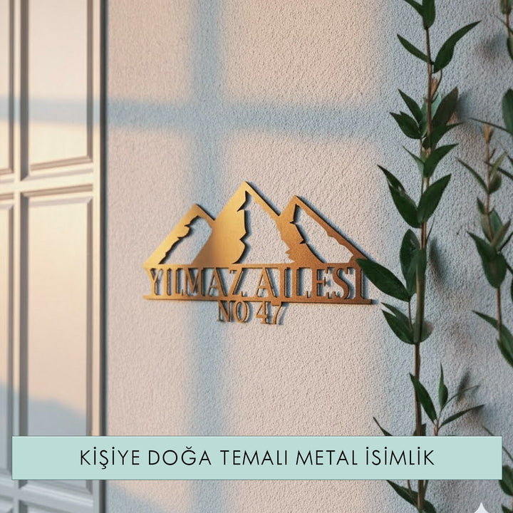 Kişiye Özel Dağ Temalı Metal İsimlik