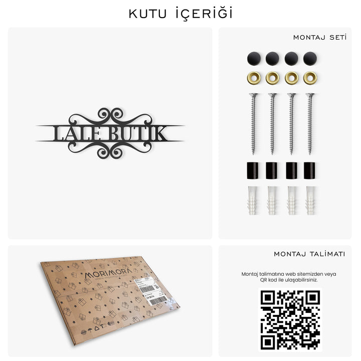 Kişiye Özel Dekoratif Metal İsimlik