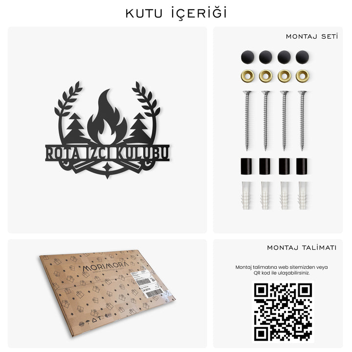 Kişiye Özel Kamp Temalı Metal İsimlik