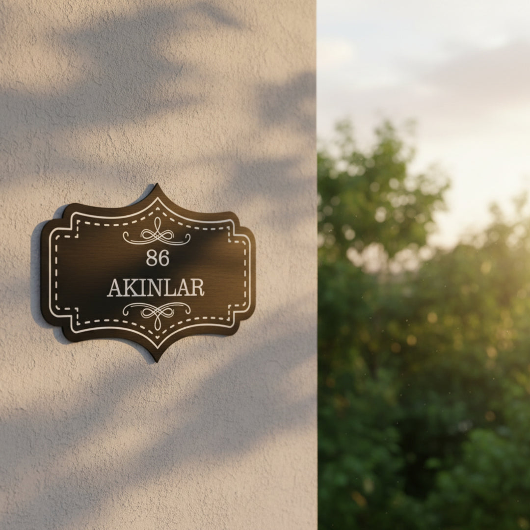 Kişiye Özel Vintage Metal Tabela 5