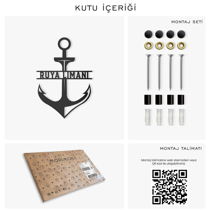 Kişiye Özel Denizci Temalı Metal İsimlik