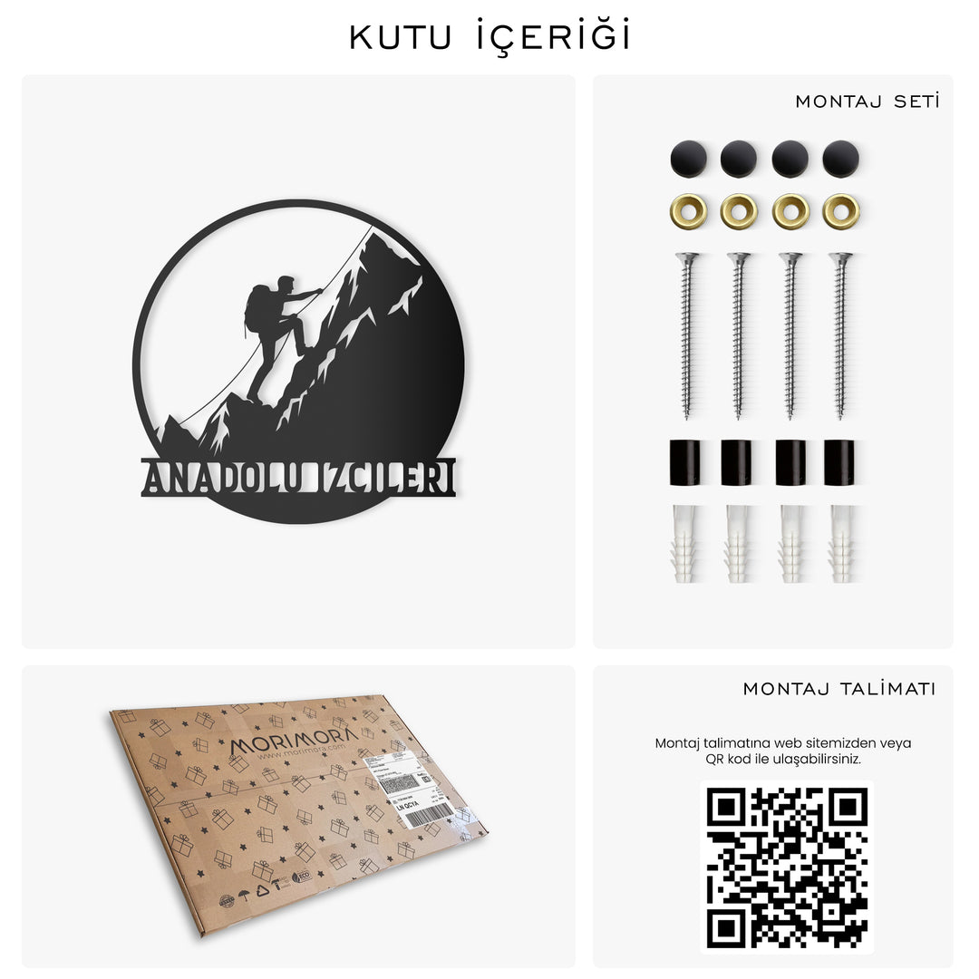 Dağcılık Temalı Kişiselleştirilebilir Monogram