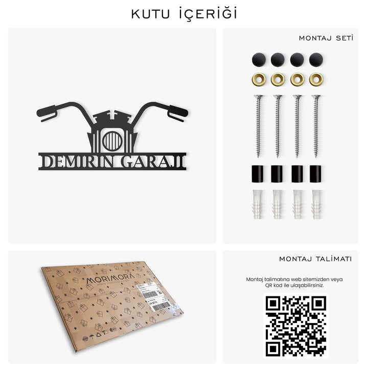 Kişiye Özel Motosiklet Temalı Metal İsimlik