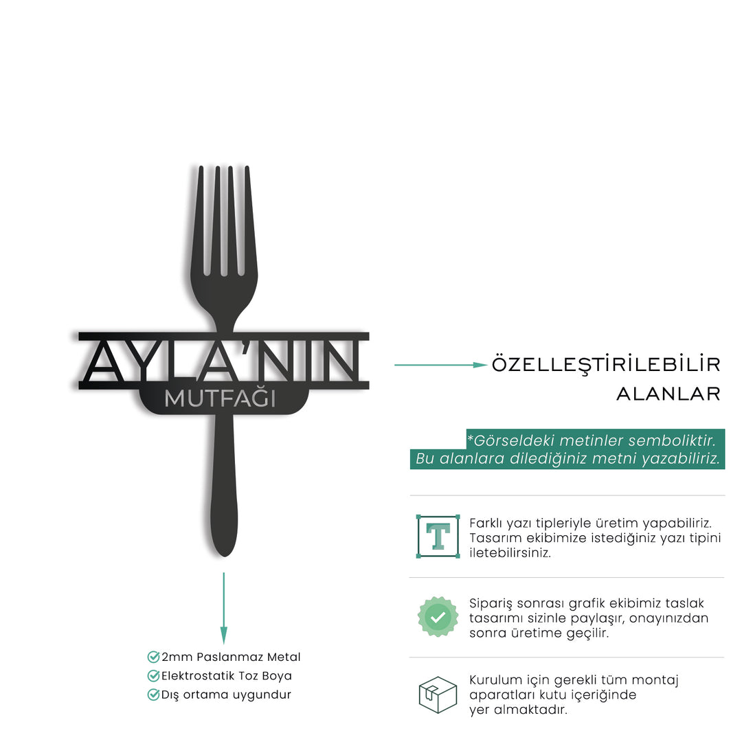 Kişiye Özel Mutfak İsimliği