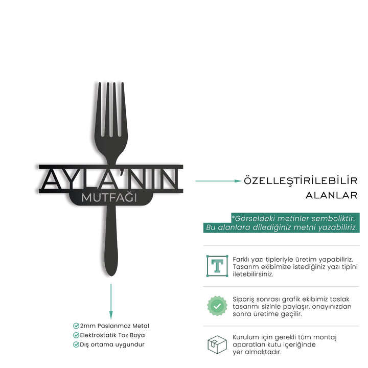 Kişiye Özel Mutfak İsimliği