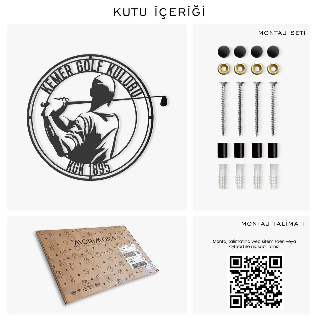 Kişiye Özel Metal Golf Tablosu