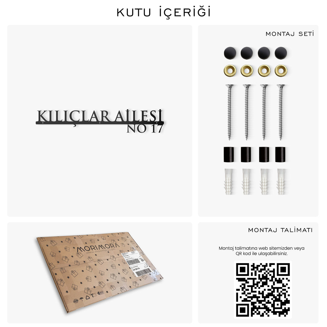 Modern Tarzda Kişiselleştirilebilir Adres Tabelası