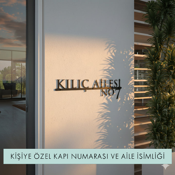 Modern Tarzda Kişiselleştirilebilir Adres Tabelası