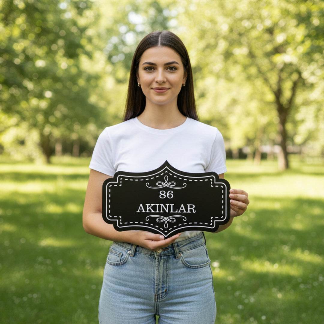 Kişiye Özel Vintage Metal Tabela 5