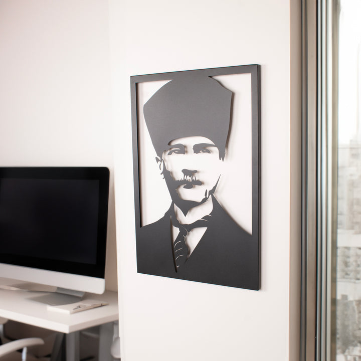 Atatürk Portesi Metal Duvar Tablosu