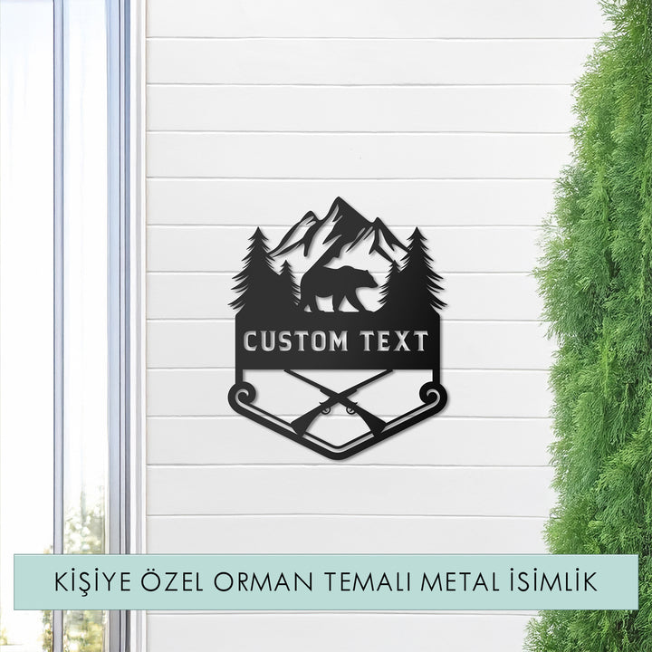 Avcılık Temalı Kişiselleştirilebilir Monogram