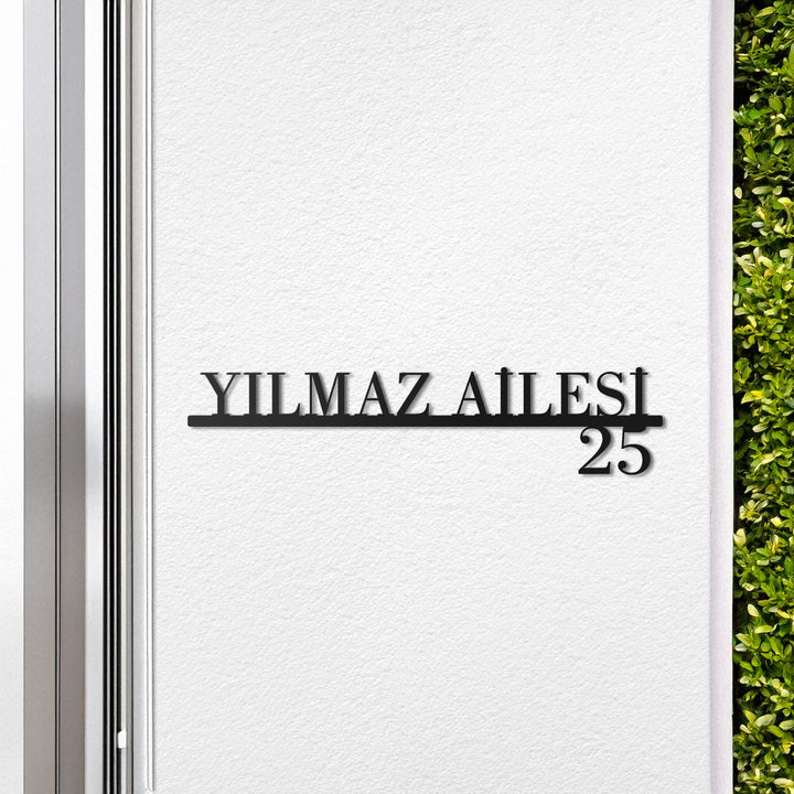 Zarif Tasarımlı Kişiselleştirilebilir Adres Tabelası