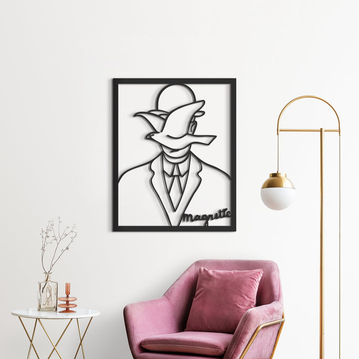 Man in a Bowler Hat - Rene Magritte Metal Duvar Tablosu