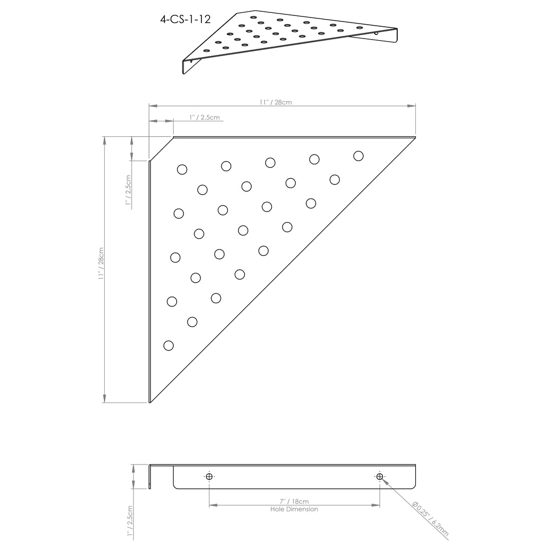 Modern Metal Banyo Şampuanlık Rafı - 3'lü set