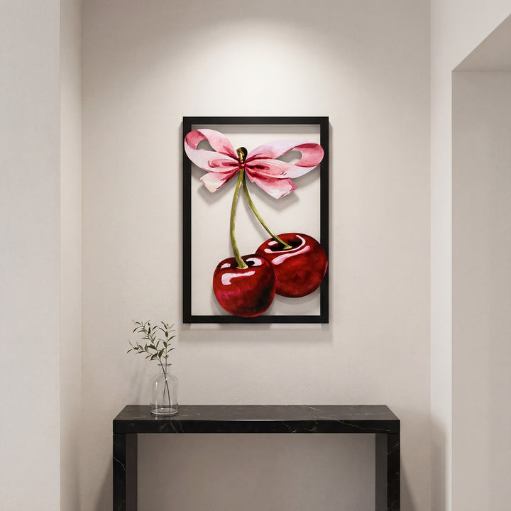 Kiraz Metal Duvar Dekoru