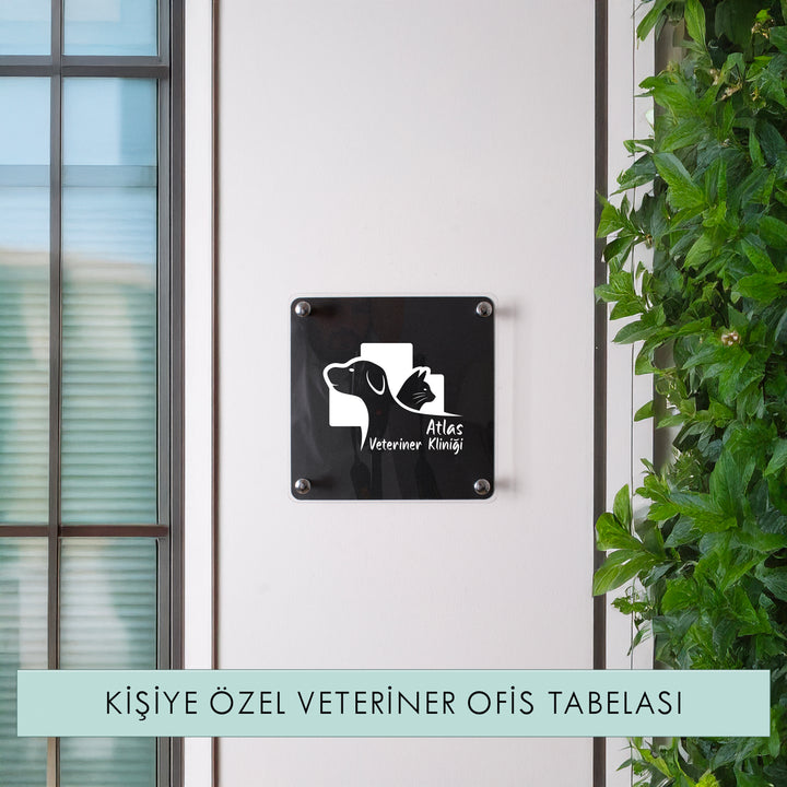 Kişiye Özel Veteriner Ofis Tabelası