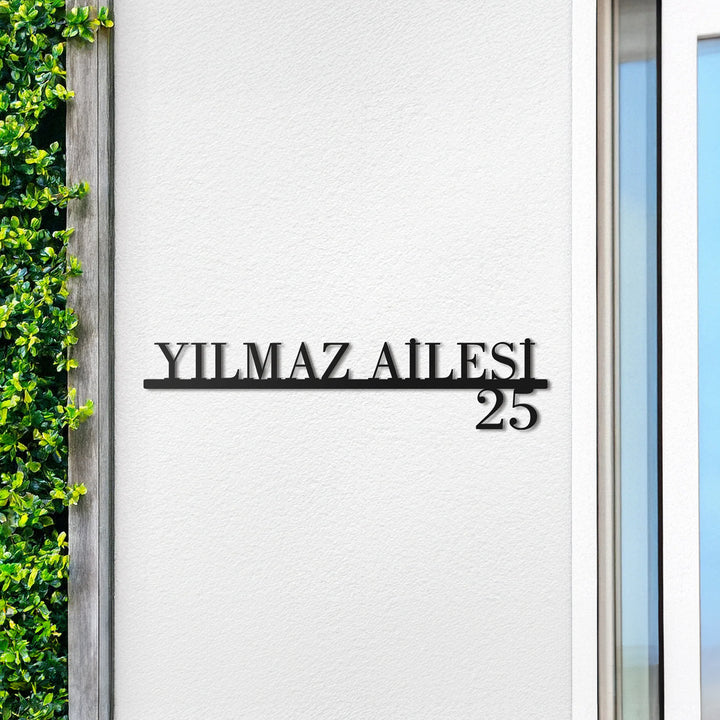 Zarif Tasarımlı Kişiselleştirilebilir Adres Tabelası
