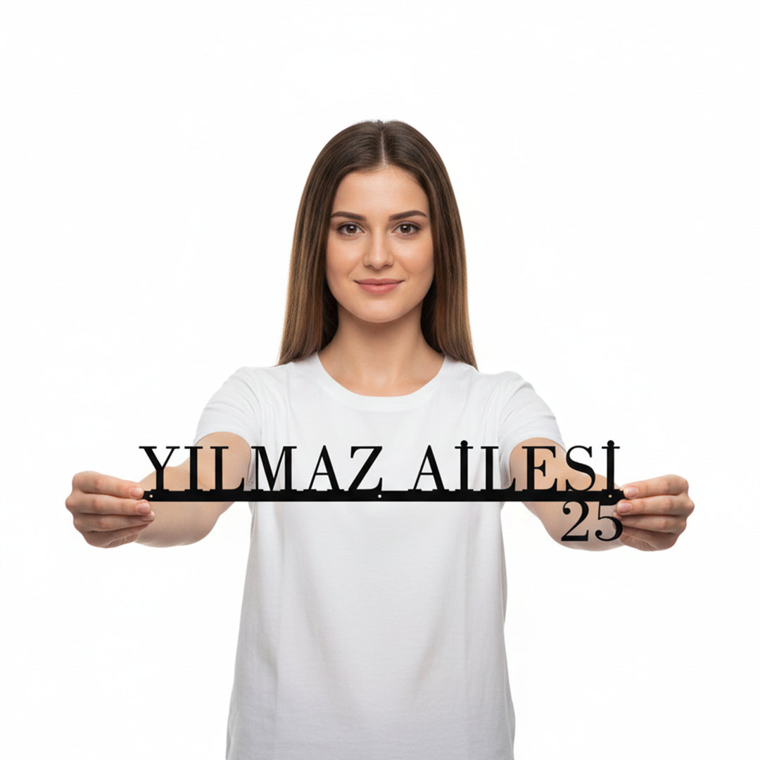 Zarif Tasarımlı Kişiselleştirilebilir Adres Tabelası