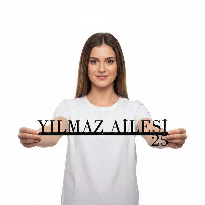 Zarif Tasarımlı Kişiselleştirilebilir Adres Tabelası