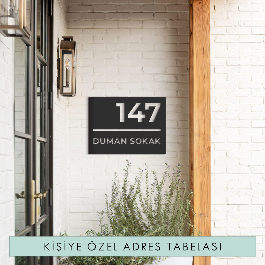 Address Plaque Kişiye Özel Tasarım - Lazer Kesim
