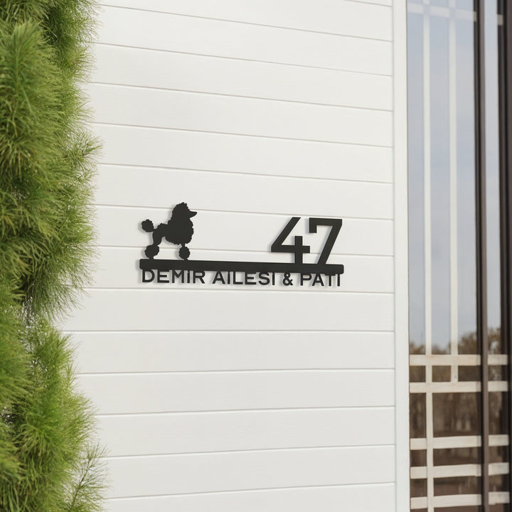 Kişiye Özel Köpek Temalı Kapı İsimliği - Set-3