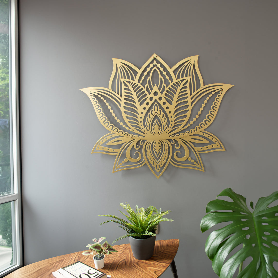 Lotus Mandala Wall Painting