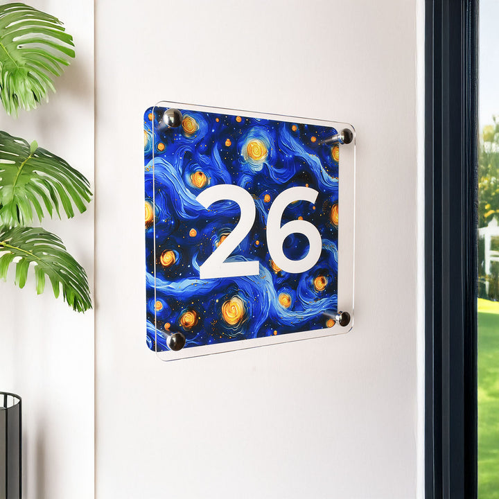 Van Gogh Starry Kapı İsimliği
