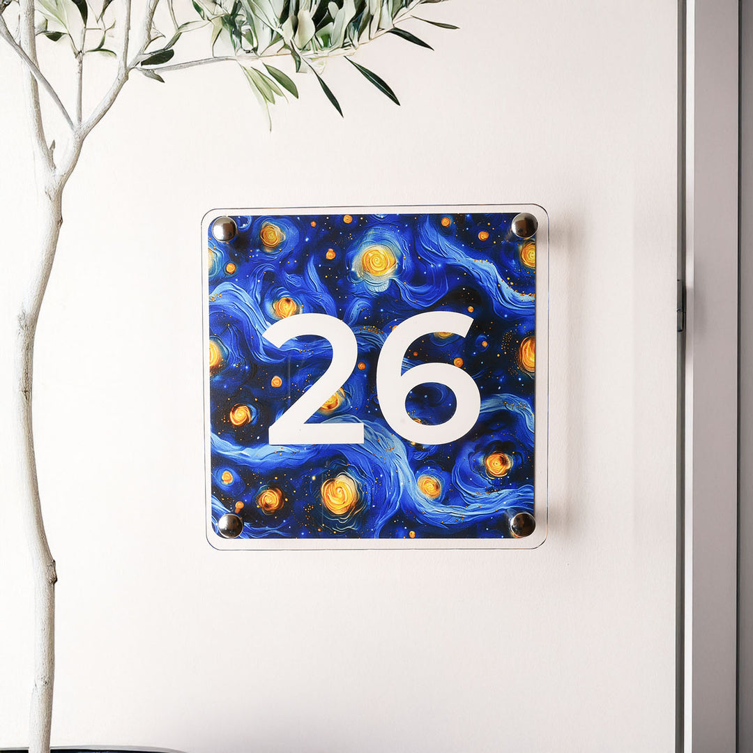 Van Gogh Starry Kapı İsimliği