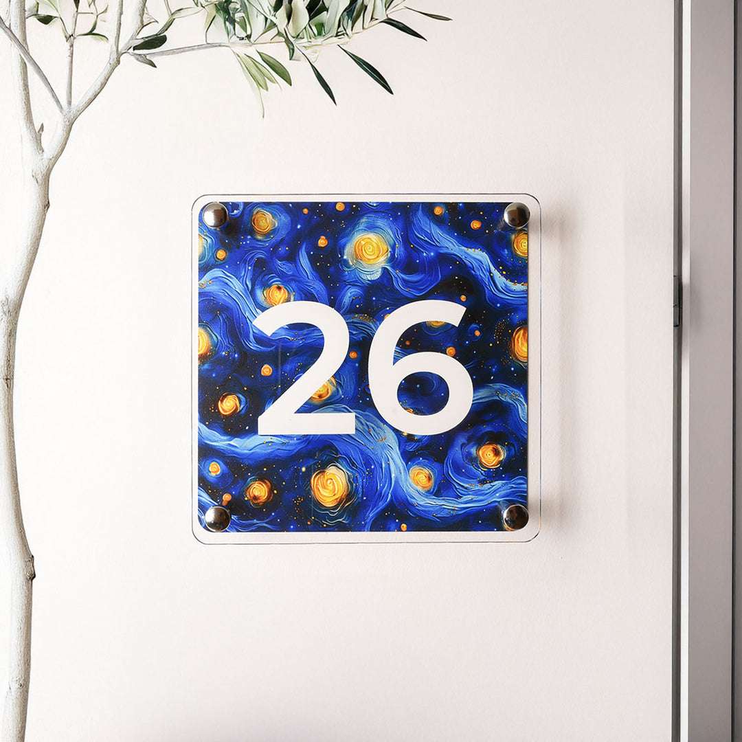 Van Gogh Starry Kapı İsimliği