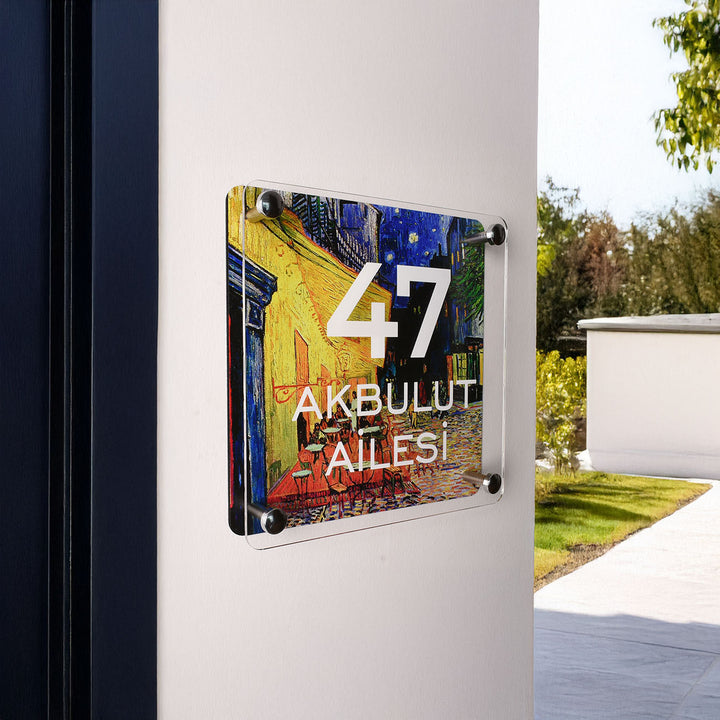 Van Gogh Teras Cafe Kapı İsimliği