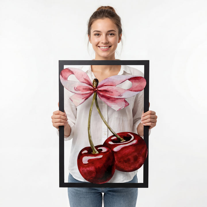 Kiraz Metal Duvar Dekoru