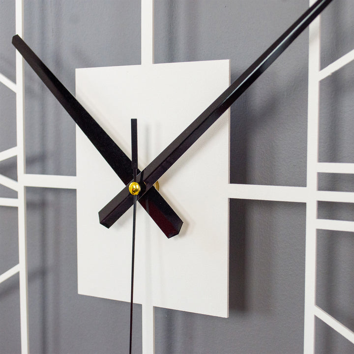 Roman Rectangle Metal Wall Clock