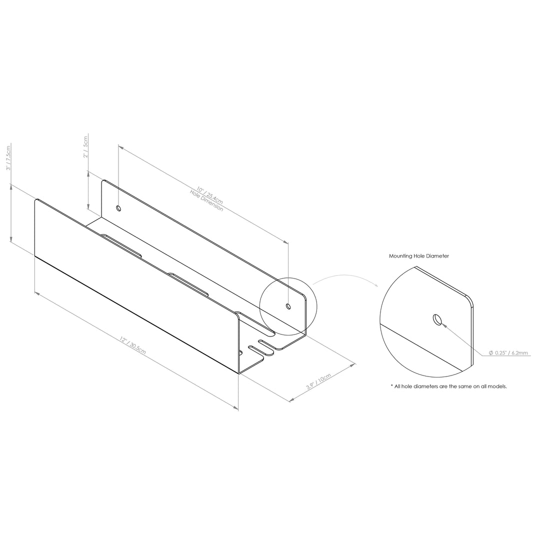 Minimalist Metal Banyo Şampuanlık Rafı - 2'li Set