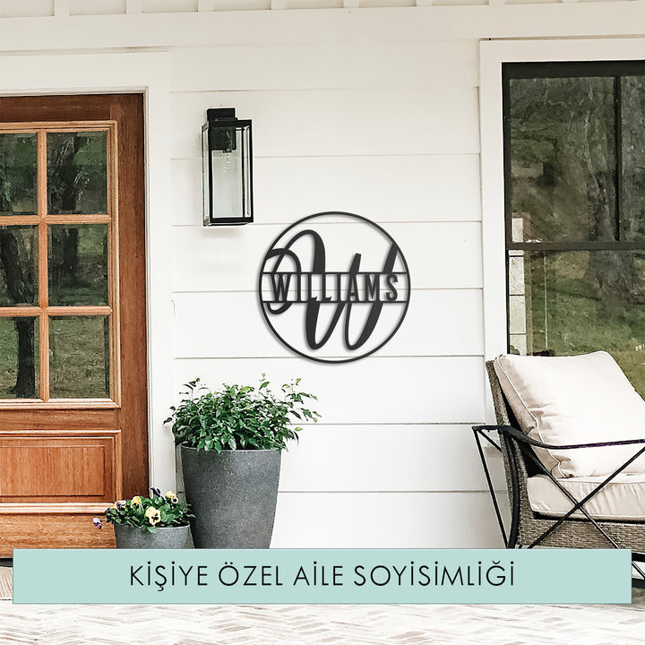 Kişiye Özel Metal Monogram İsimlik