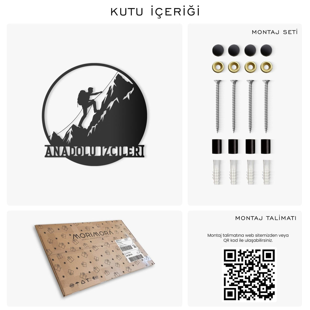 Dağcılık Temalı Kişiselleştirilebilir Monogram - morimora.com