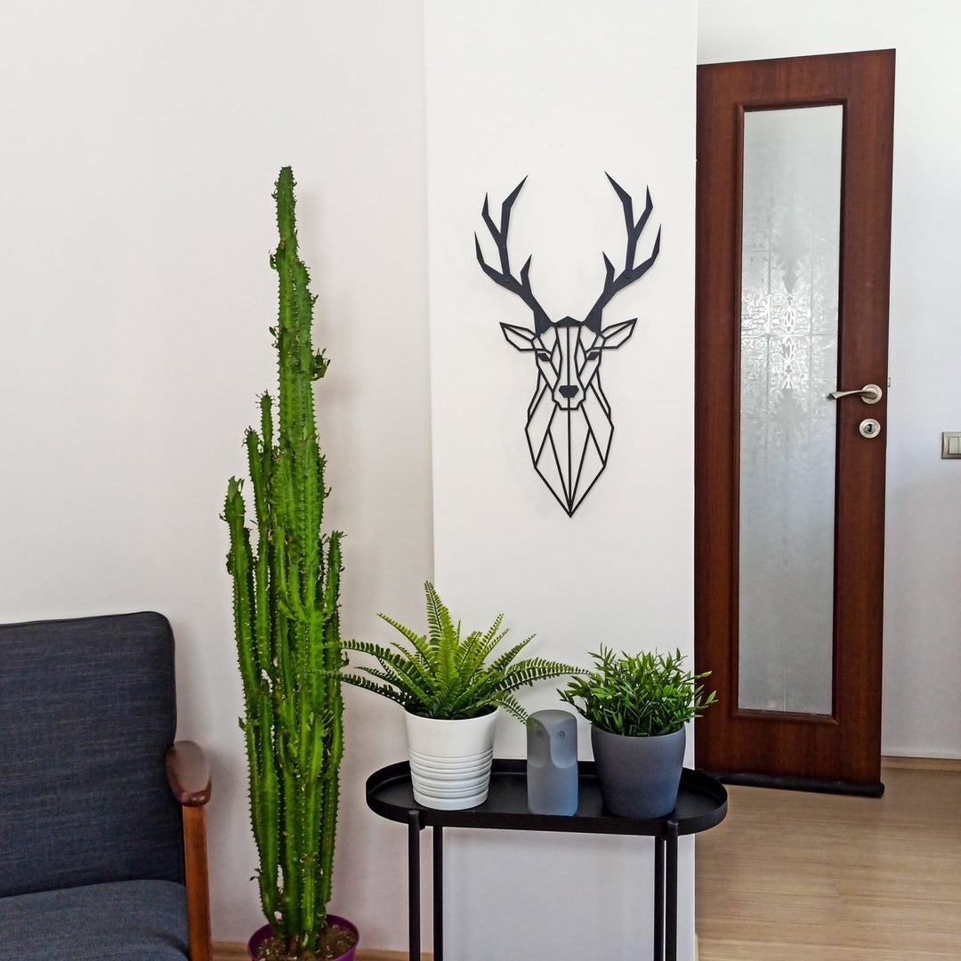 Deer Head Metal Duvar Tablosu - morimora.com