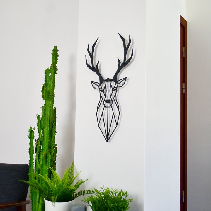 Deer Head Metal Duvar Tablosu - morimora.com