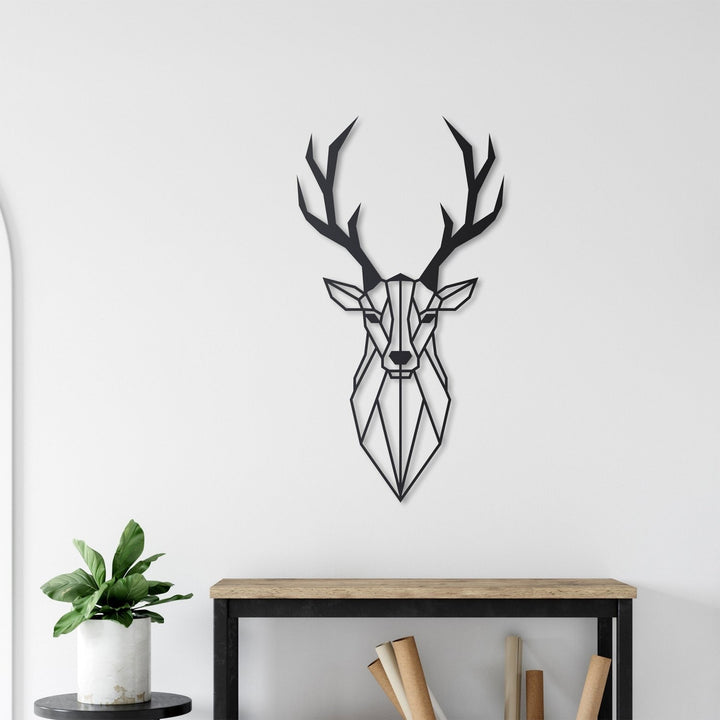 Deer Head Metal Duvar Tablosu - morimora.com