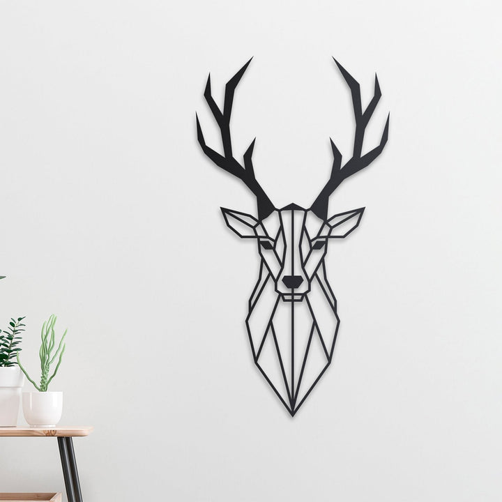 Deer Head Metal Duvar Tablosu - morimora.com