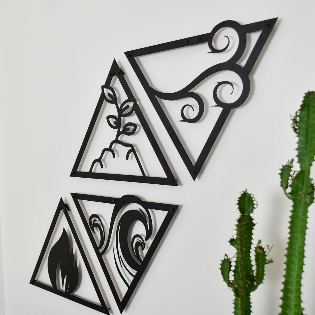 Delta Four Element Metal Duvar Tablosu - morimora.com