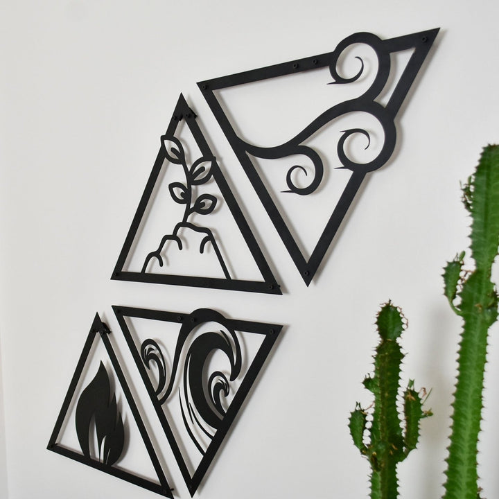 Delta Four Element Metal Duvar Tablosu - morimora.com