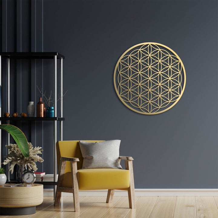 Flower of Life Metal Duvar Tablosu - morimora.com