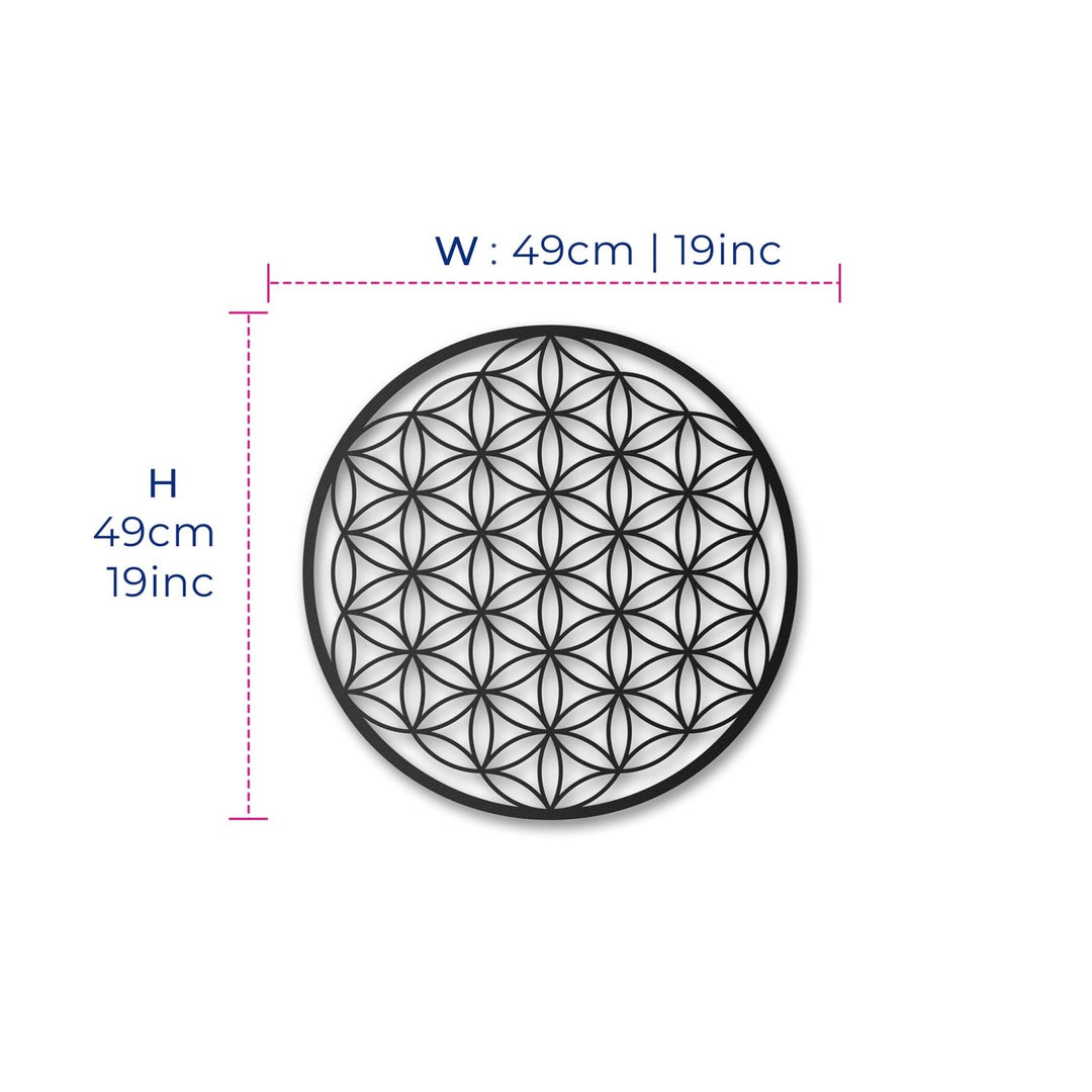Flower of Life Metal Duvar Tablosu - morimora.com
